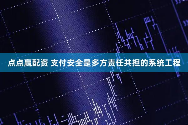 点点赢配资 支付安全是多方责任共担的系统工程